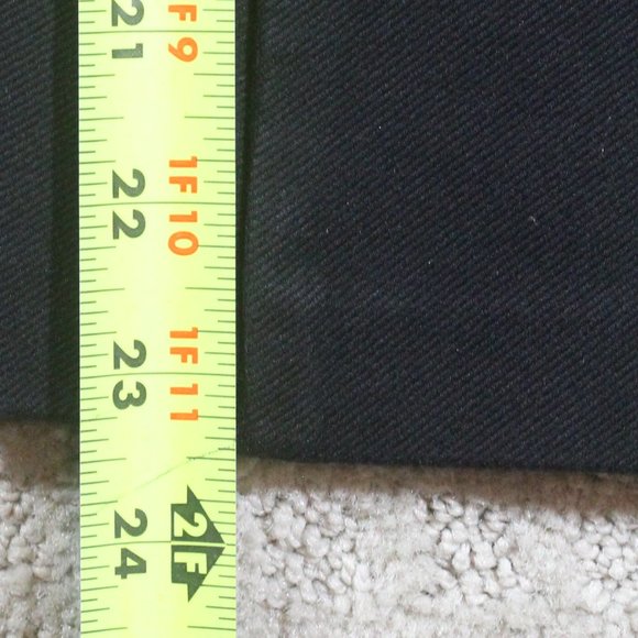 Madewell Size 2 Black Mid-Rise Straight Leg Twill Slacks - Picture 5 of 5